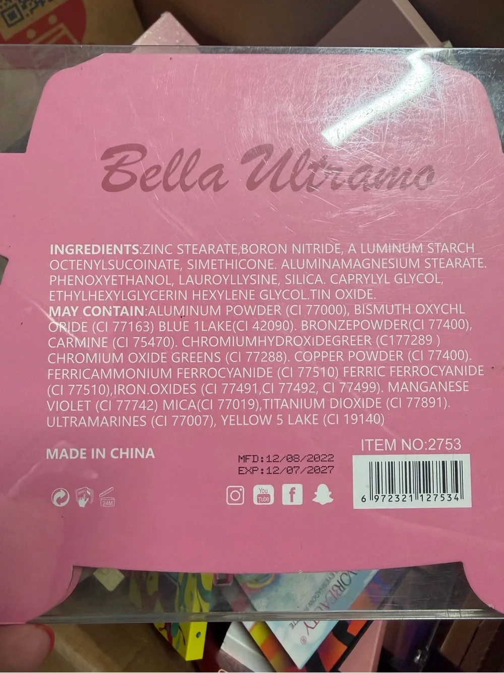 Bichota Ultramo Jeep, Eyeshadow Palette 20 Colors